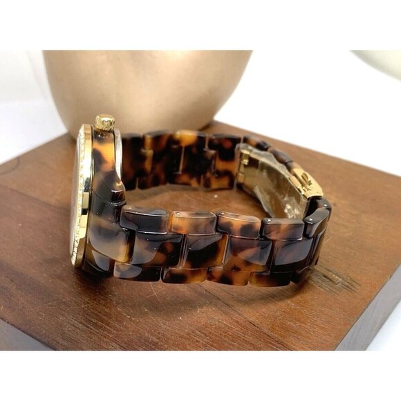 Fossil Women's Watch ES2795 Stella Quartz Gemmed Gold Tortoise Shell 37mm - Picture 9 of 14